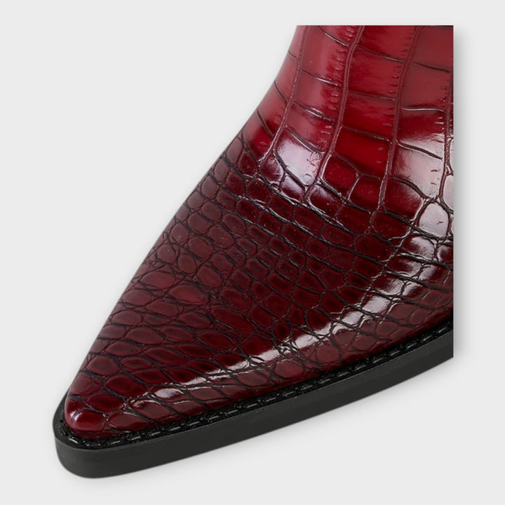 Rose | Crocodile Pattern Heeled Shoes