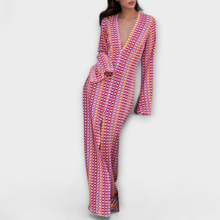 Lynette | Summer V-Neck Maxi Dress