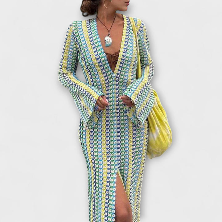 Lynette | Summer V-Neck Maxi Dress