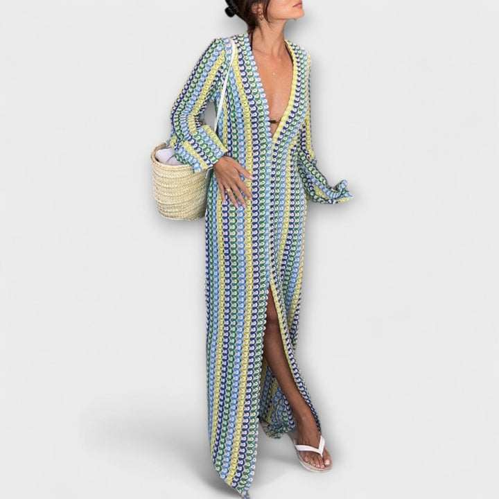 Lynette | Summer V-Neck Maxi Dress