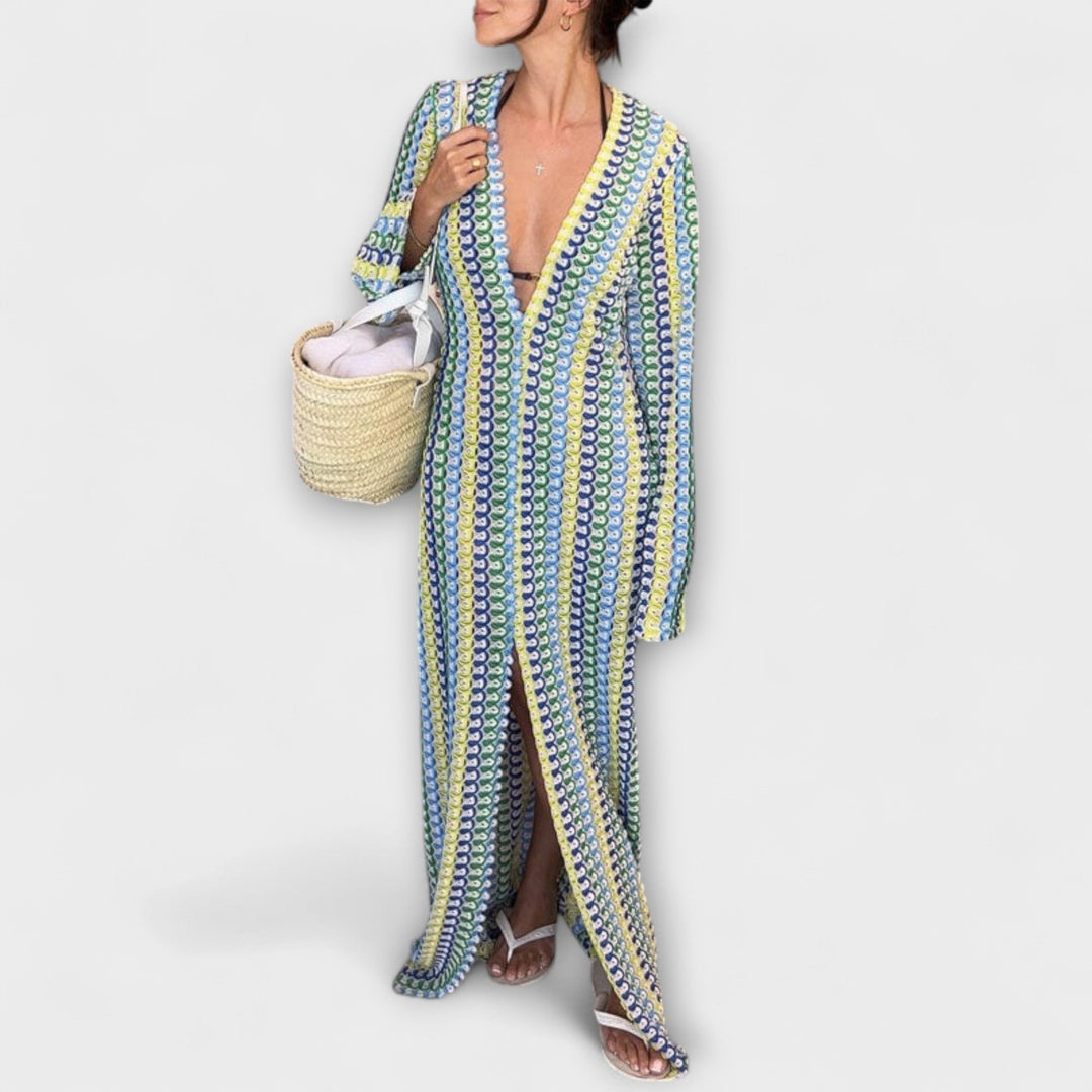Lynette | Summer V-Neck Maxi Dress