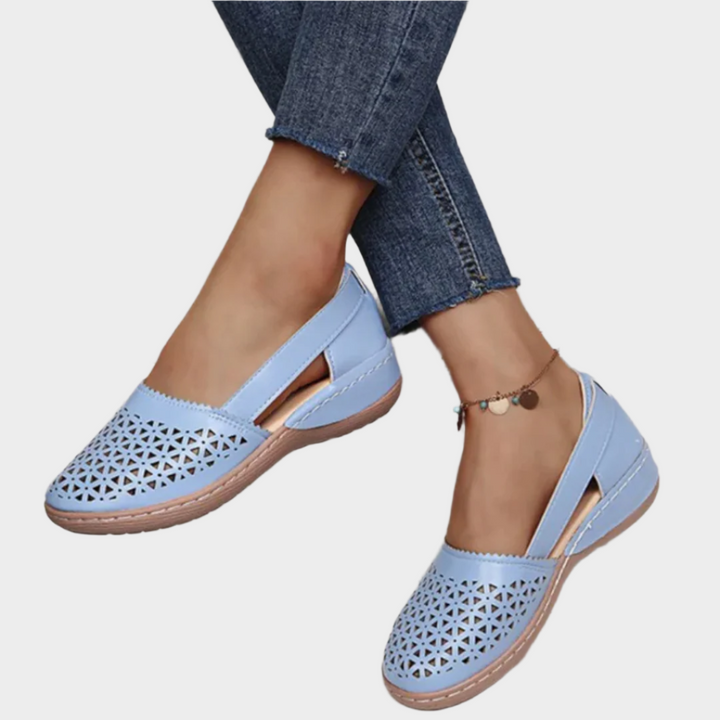 Jacinta | Cut-Out Strap Ballerinas