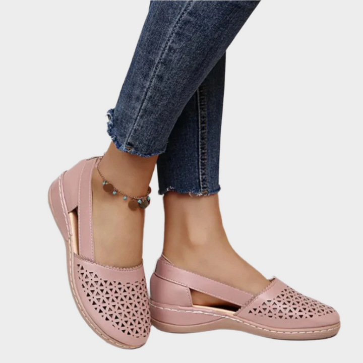 Jacinta | Cut-Out Strap Ballerinas