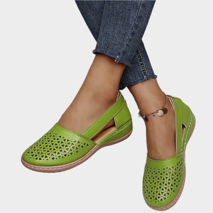 Jacinta | Cut-Out Strap Ballerinas