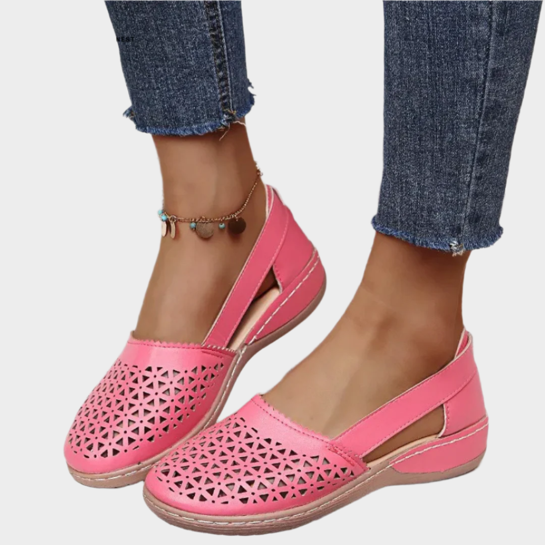 Jacinta | Cut-Out Strap Ballerinas