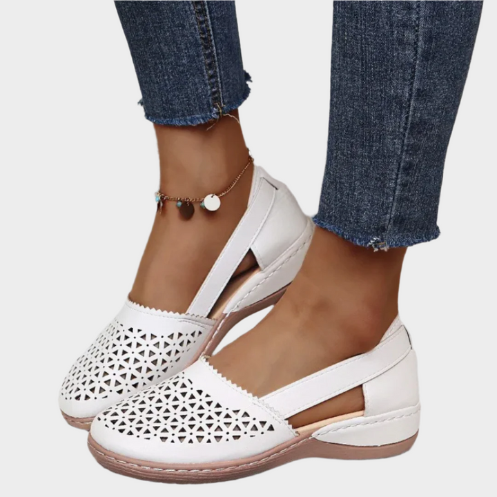 Jacinta | Cut-Out Strap Ballerinas