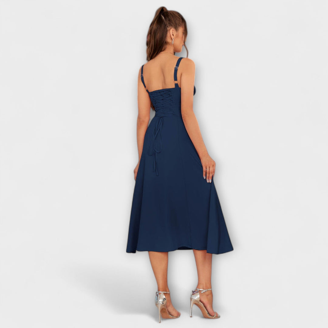 Gail | Bow Detail Split Dress