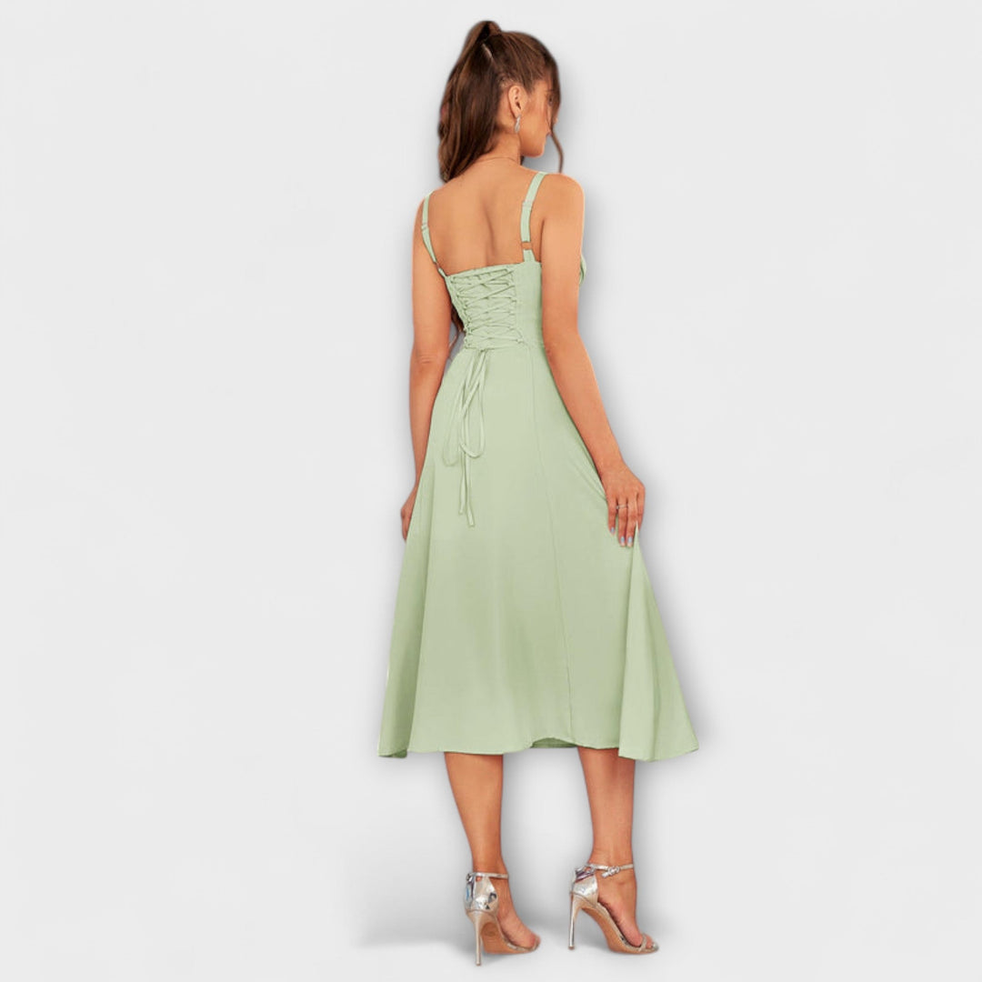 Gail | Bow Detail Split Dress