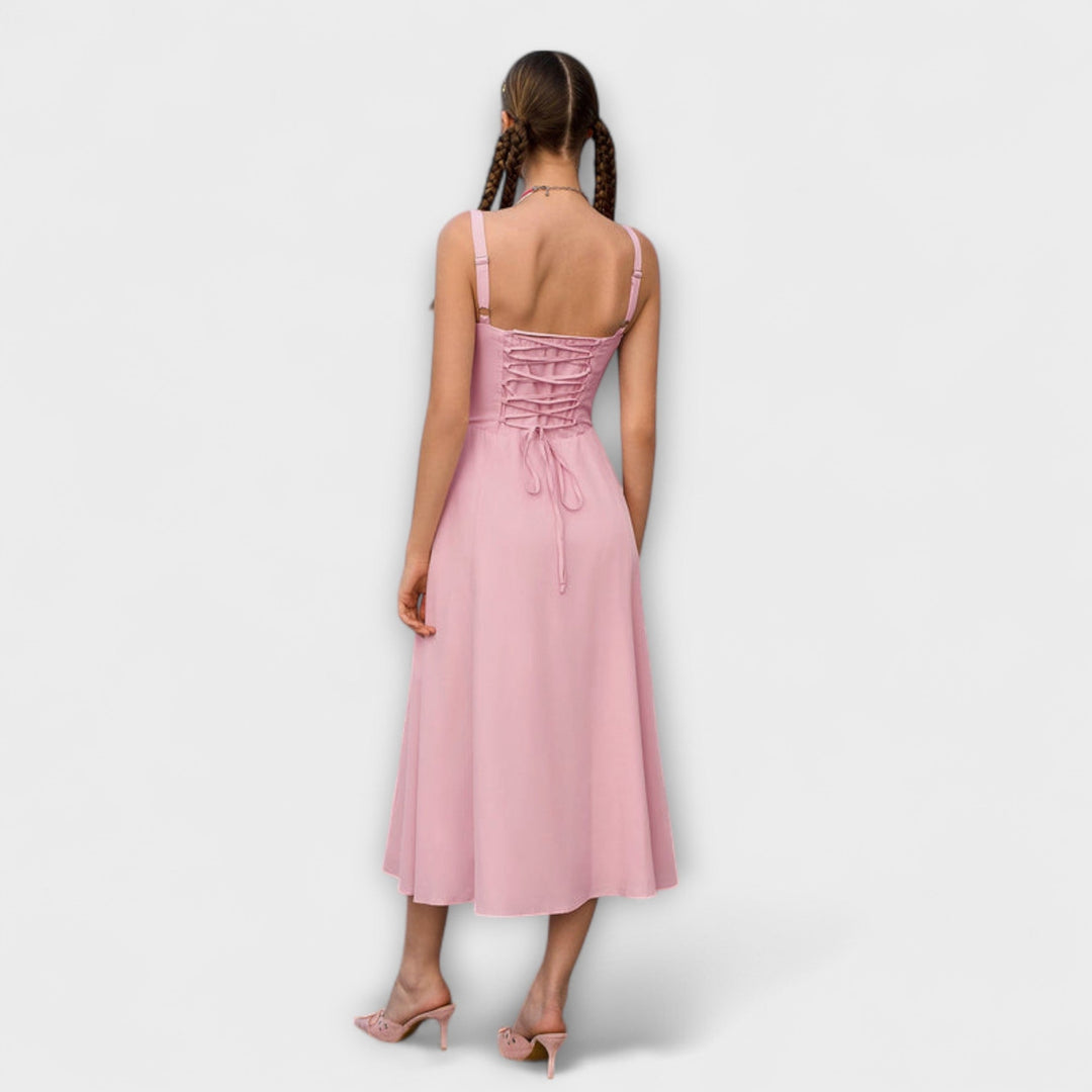 Gail | Bow Detail Split Dress