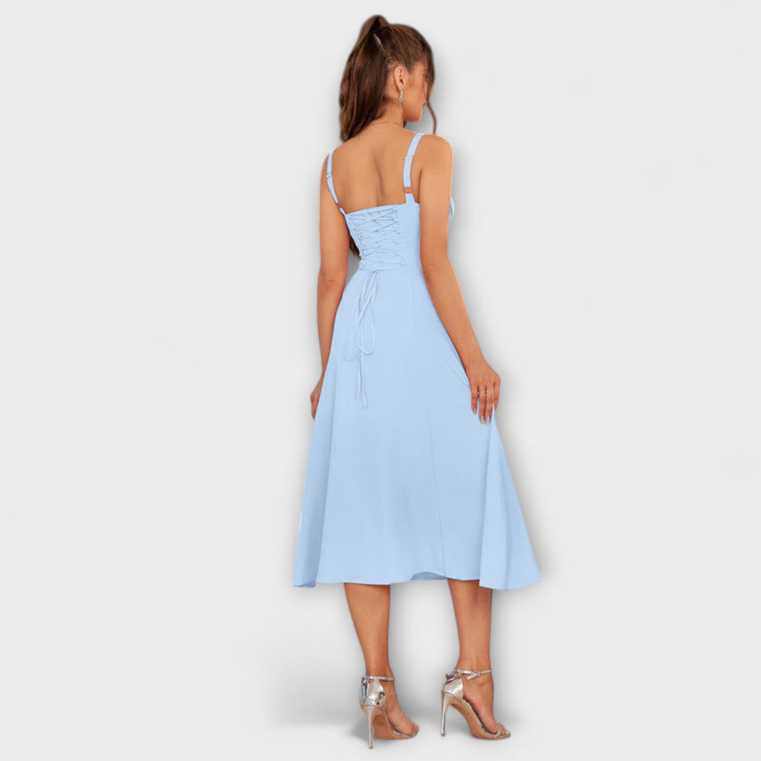 Gail | Bow Detail Split Dress