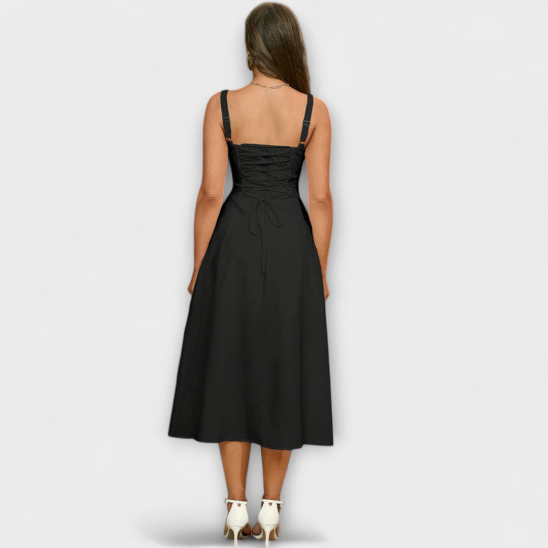 Gail | Bow Detail Split Dress