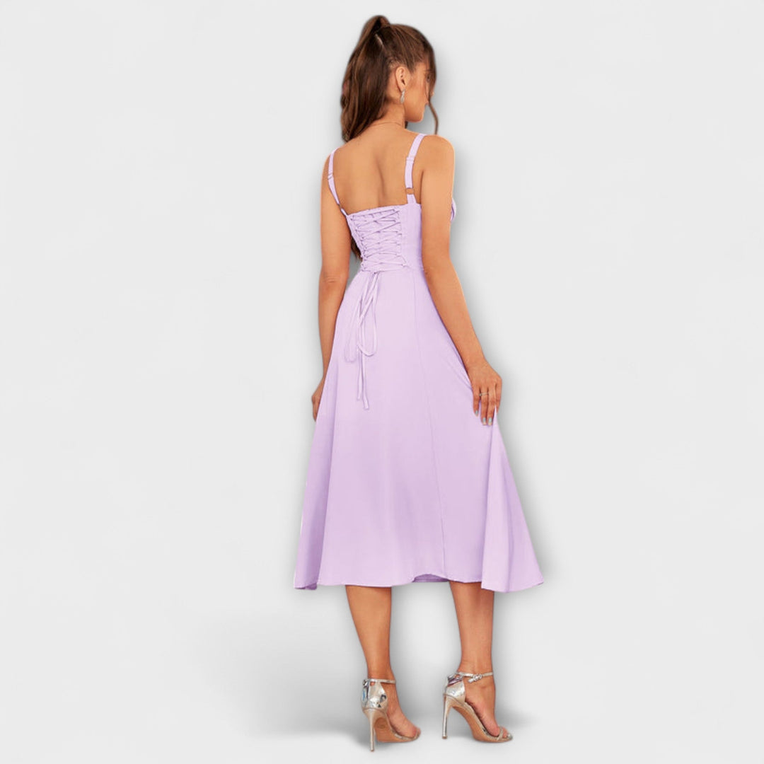 Gail | Bow Detail Split Dress