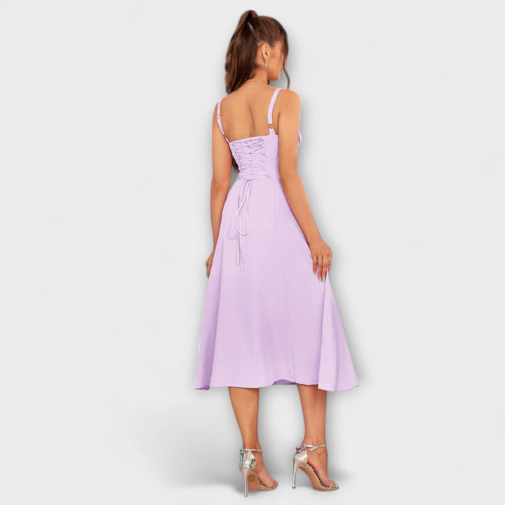 Gail | Bow Detail Split Dress