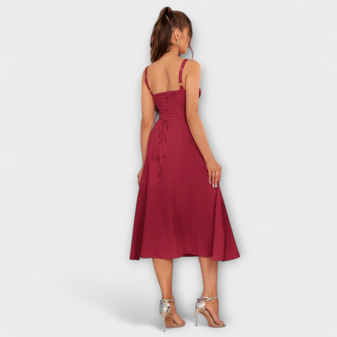 Gail | Bow Detail Split Dress