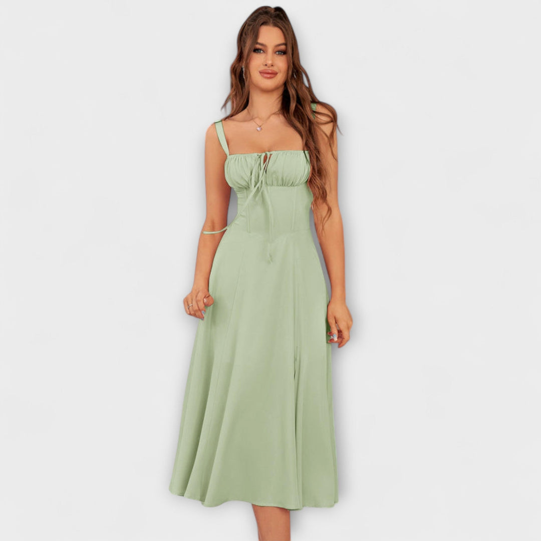 Gail | Bow Detail Split Dress