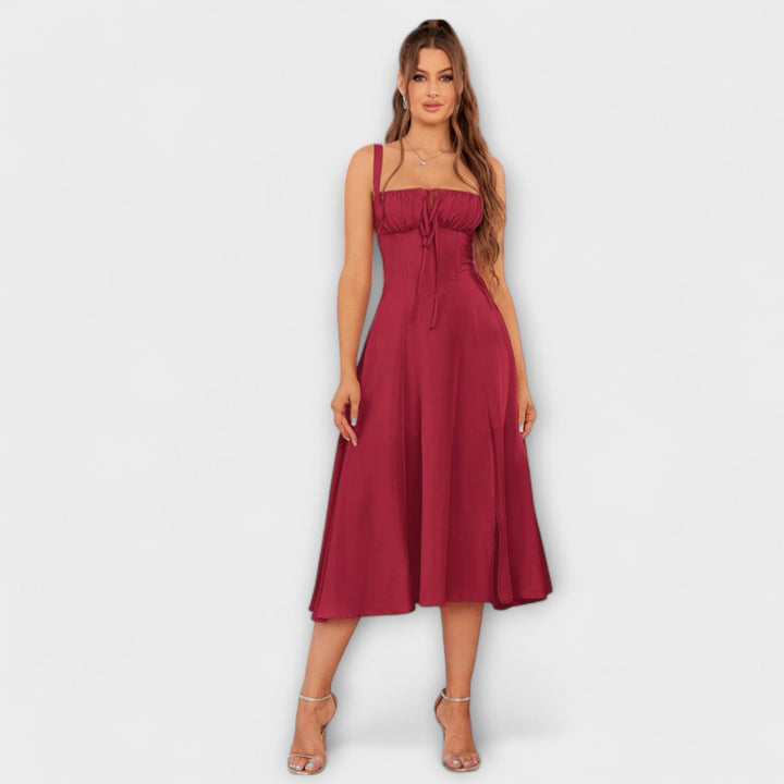 Gail | Bow Detail Split Dress