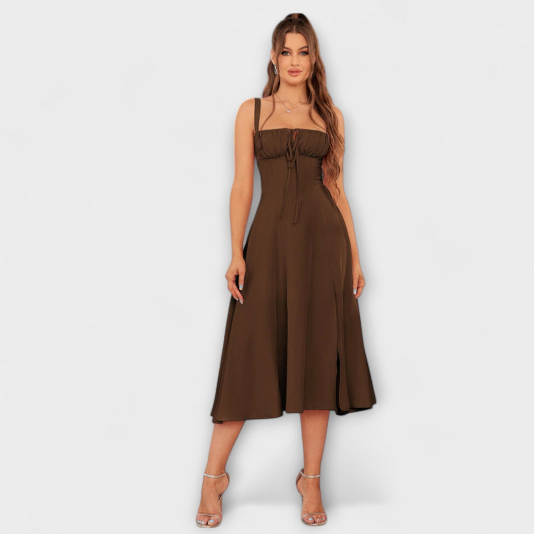 Gail | Bow Detail Split Dress