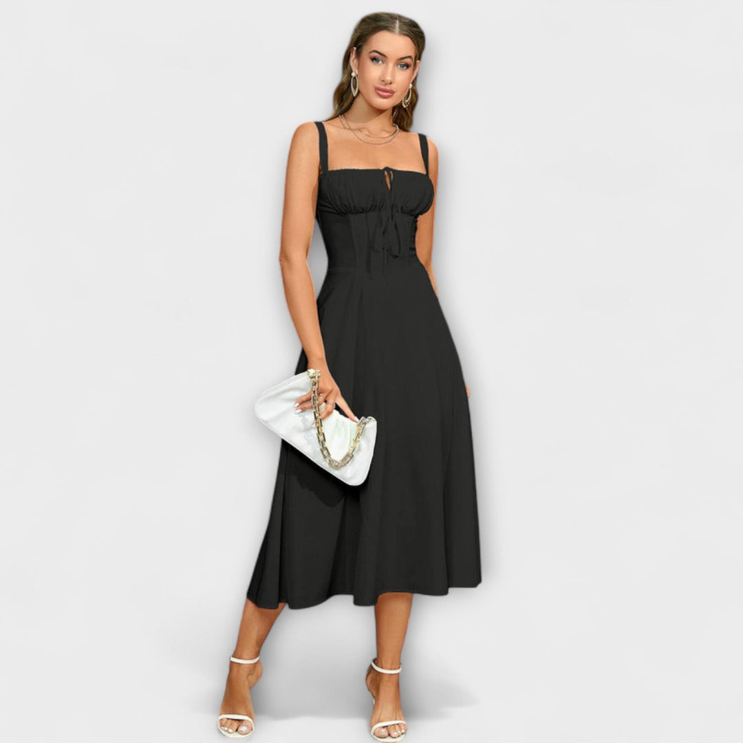 Gail | Bow Detail Split Dress