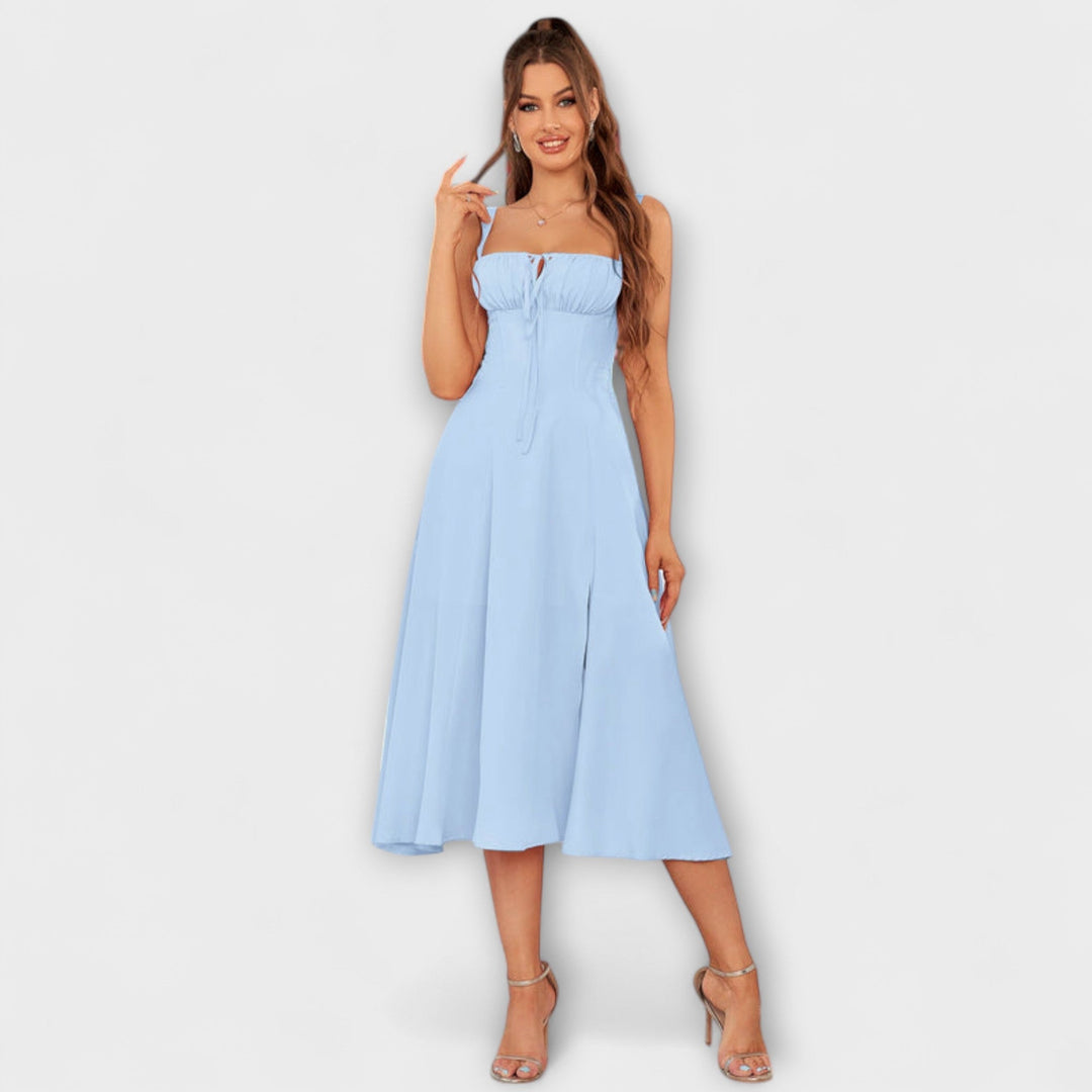 Gail | Bow Detail Split Dress