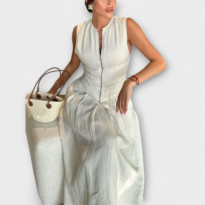 Felicity | Sleeveless Pleated Dress