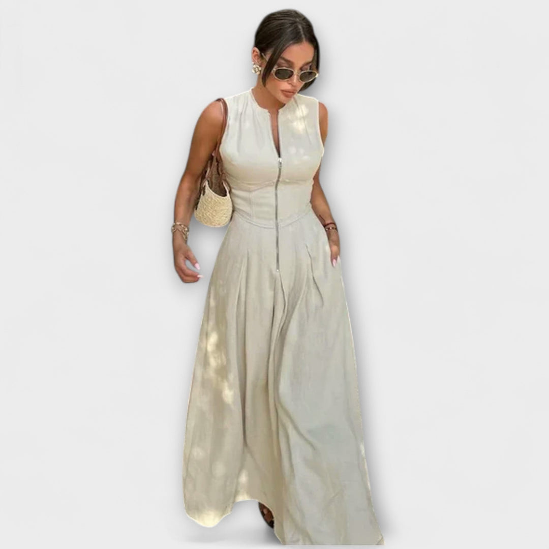 Felicity | Sleeveless Pleated Dress