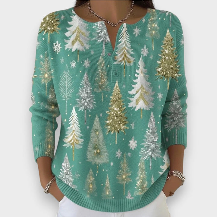 Simona - Christmas Jumper with Buttons
