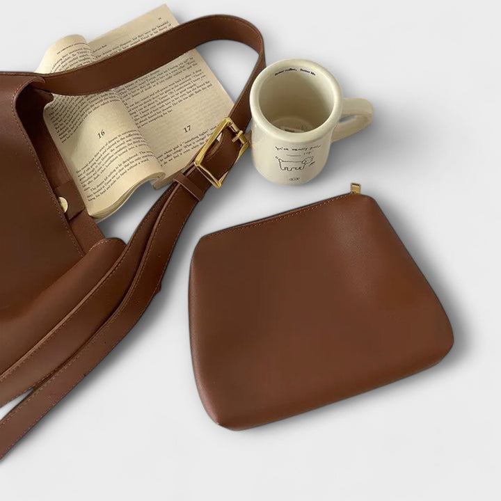 Isaure │ Elegant Leather Shoulder Bag