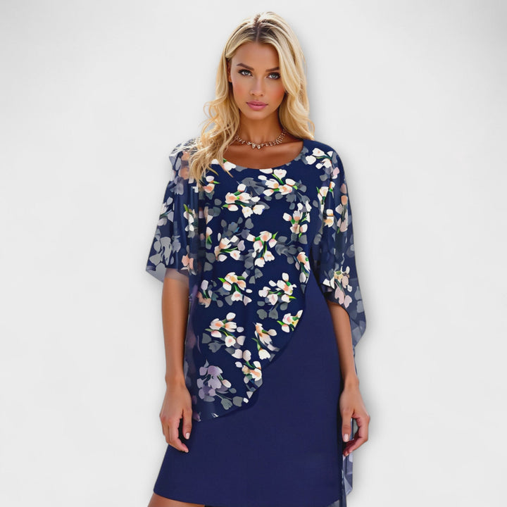 Caroline | Floral Chiffon Dress
