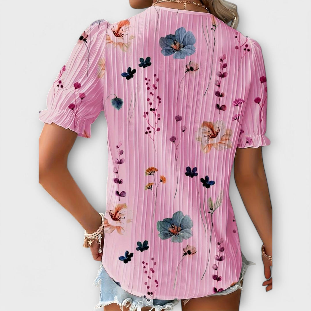 Elise | Blouse with V Neck