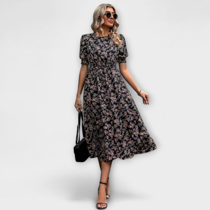 Jasmine | Round Neck Floral Dress