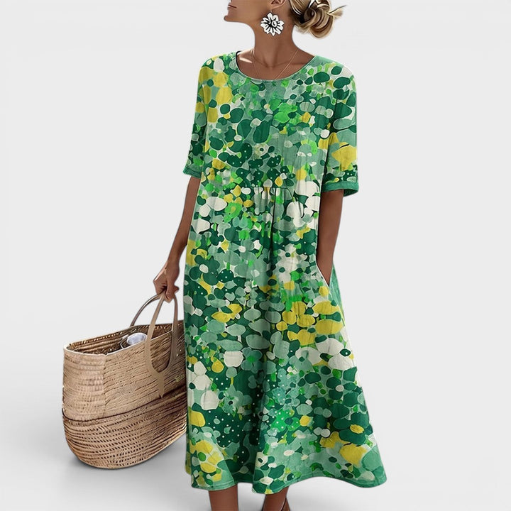 Mia | Floral Summer Midi Dress