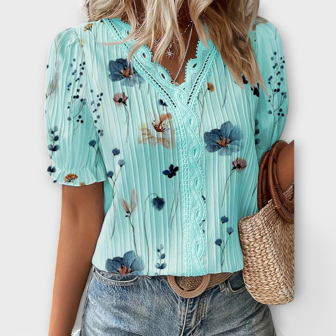 Elise | Blouse with V Neck