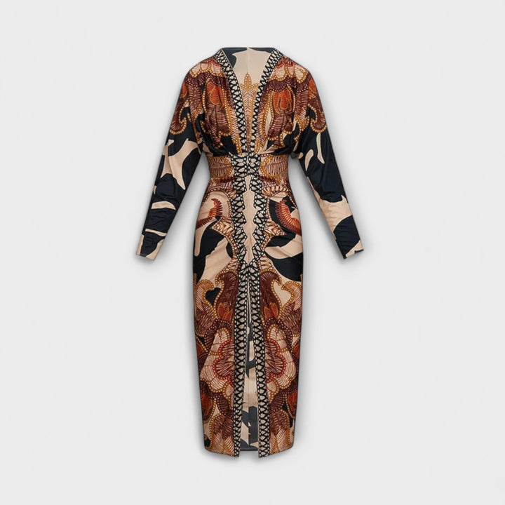 Pauline | Dolman Sleeve Printed Dress