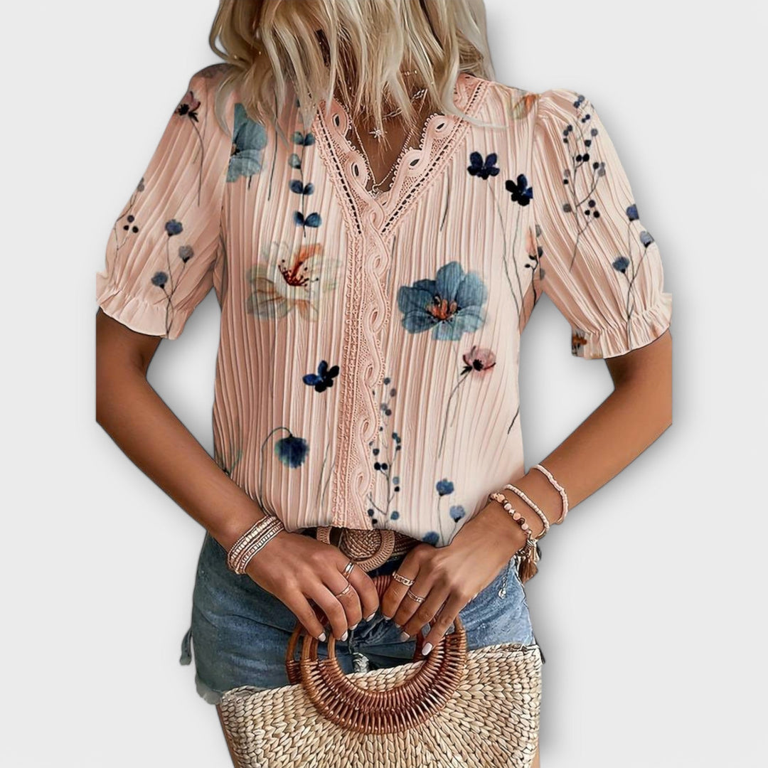 Elise | Blouse with V Neck