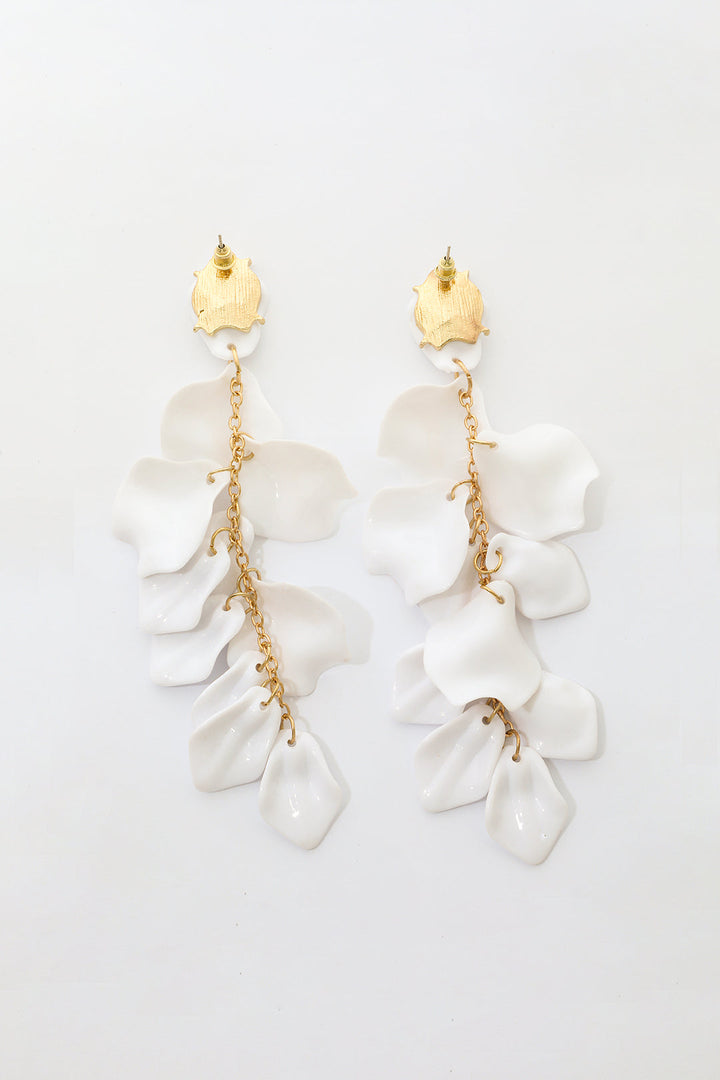 Earrings in Orchid Petals
