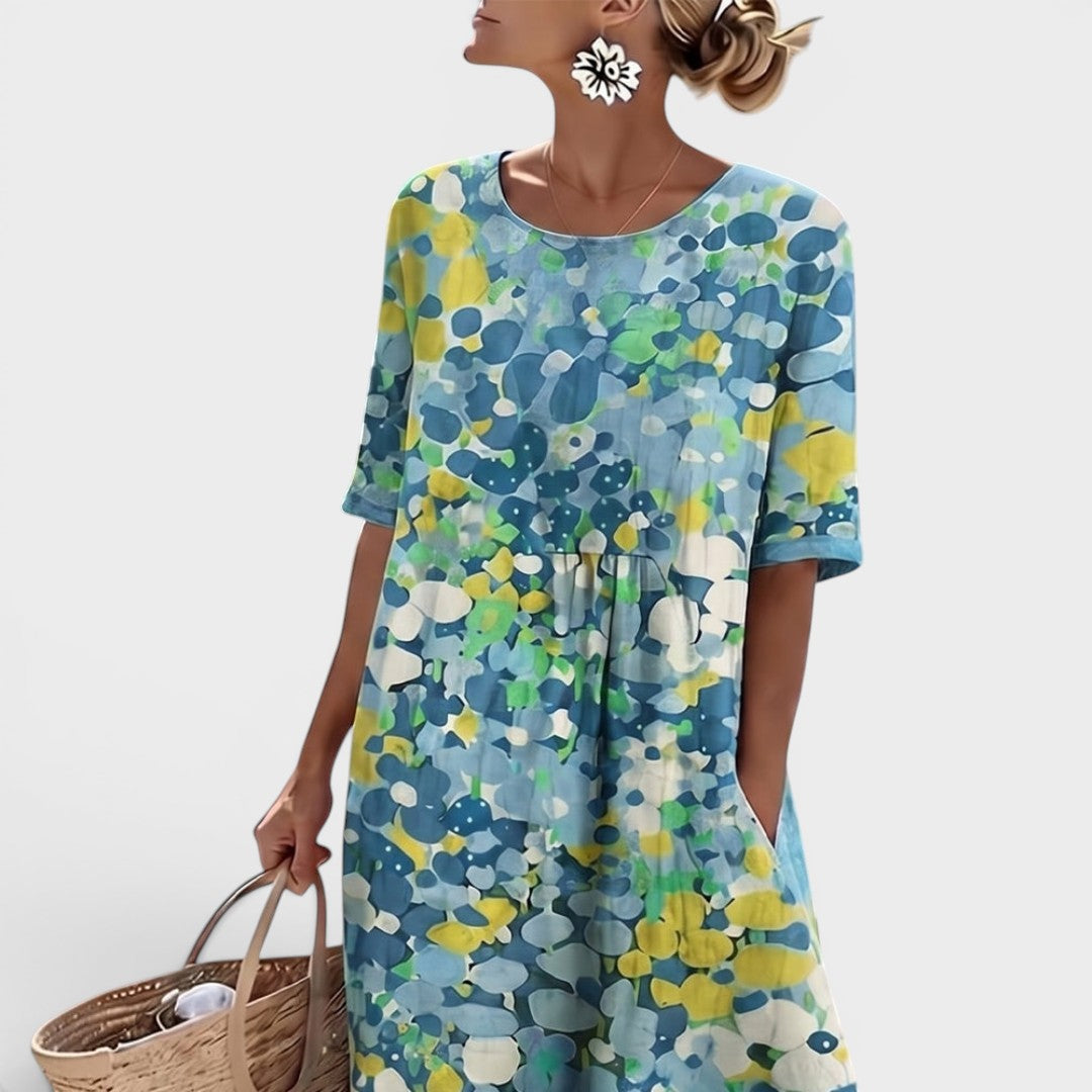 Mia | Floral Summer Midi Dress