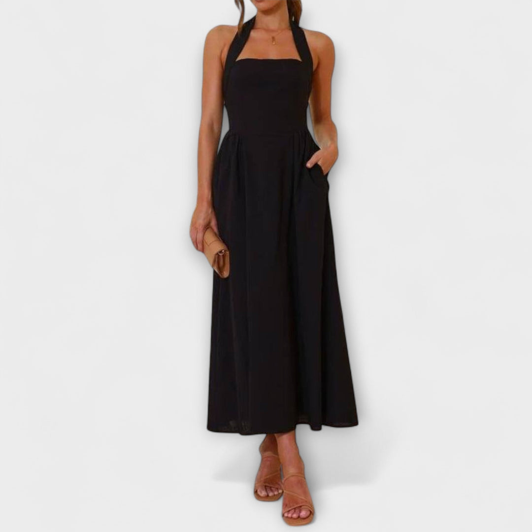 Holly | Halter Waist Detail Dress
