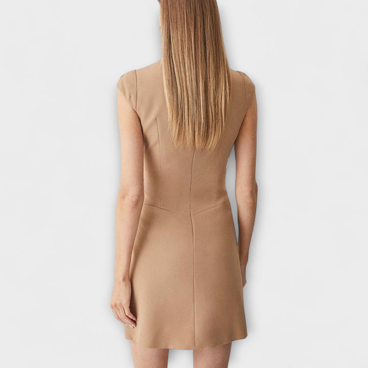 Chloe | Patchwork High Neck Mini Dress