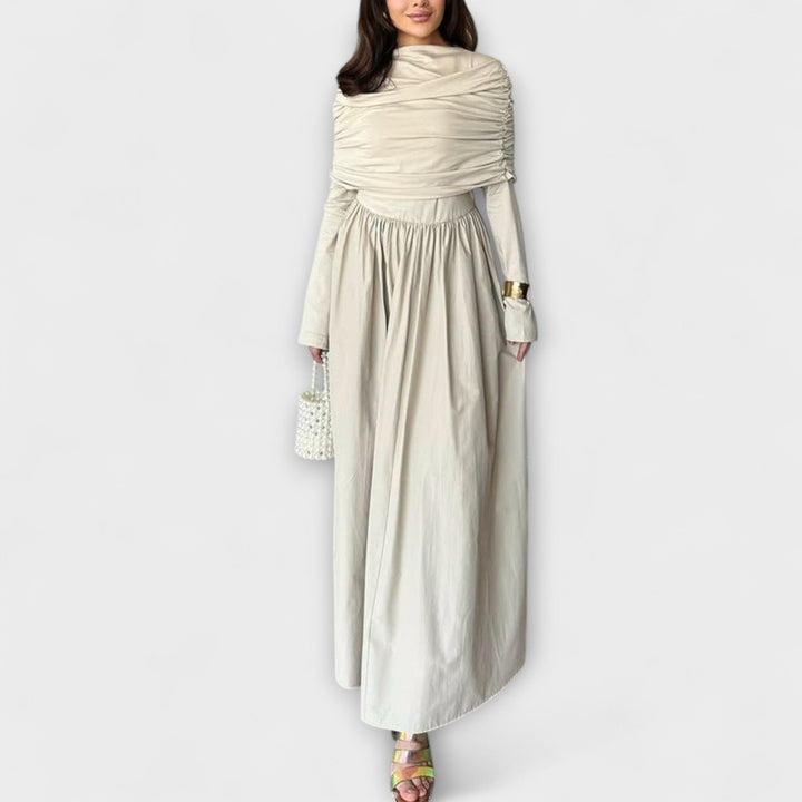 Olive | Elegant Pleated Dress