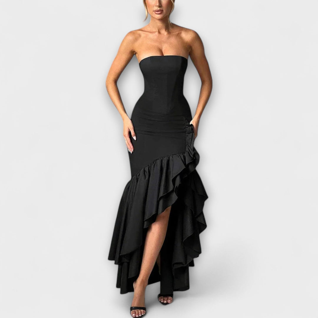 Patricia | Asymmetric Maxi Dress