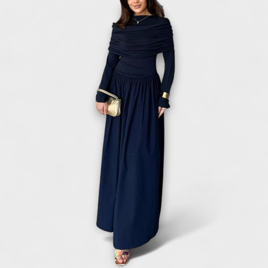 Olive | Elegant Pleated Dress