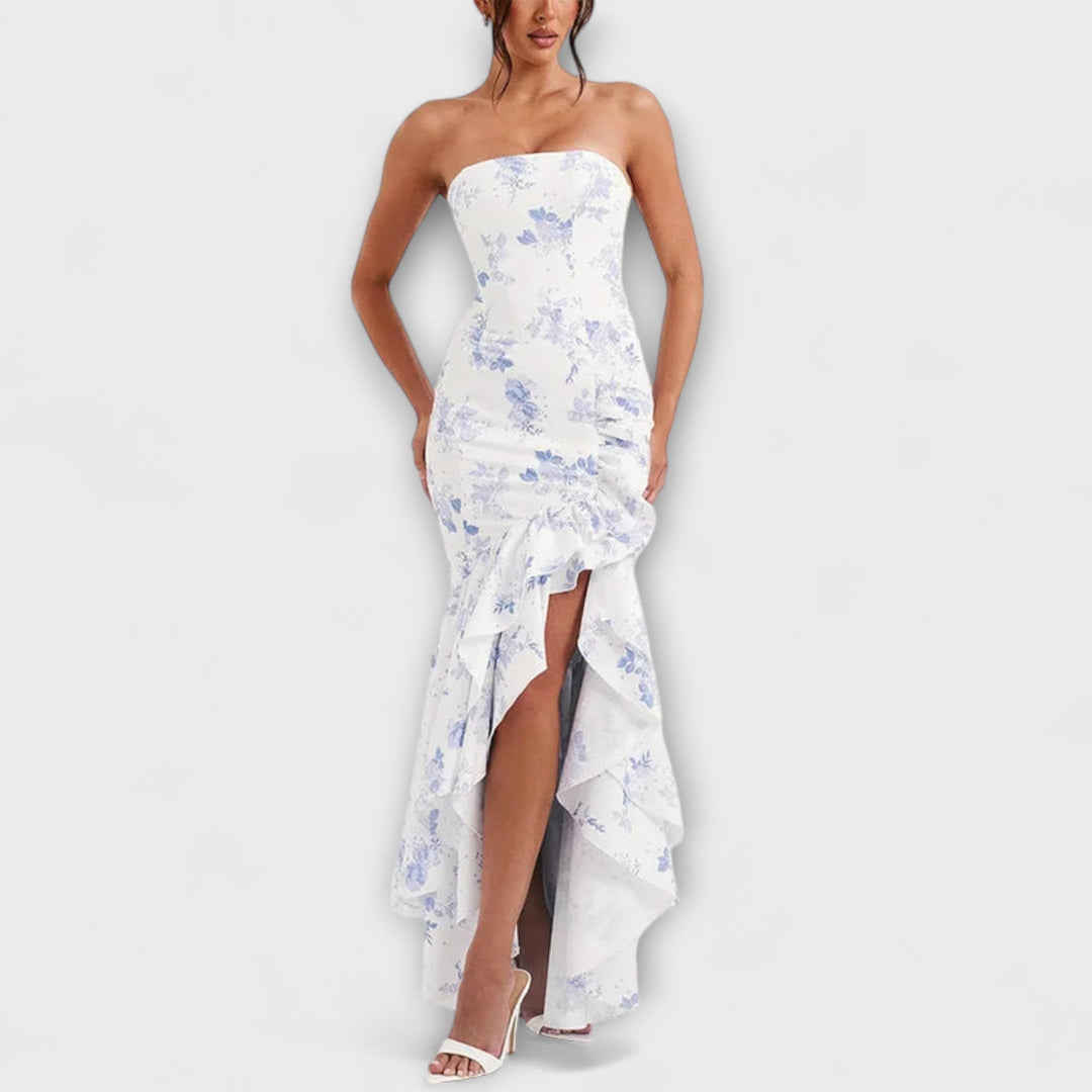 Patricia | Asymmetric Maxi Dress