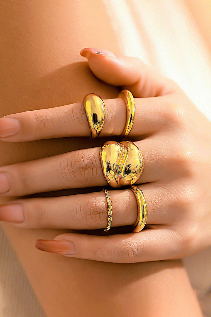 Set of 4 Metal Rings