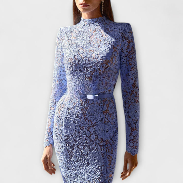 Sophie | Floral Lace Midi Dress
