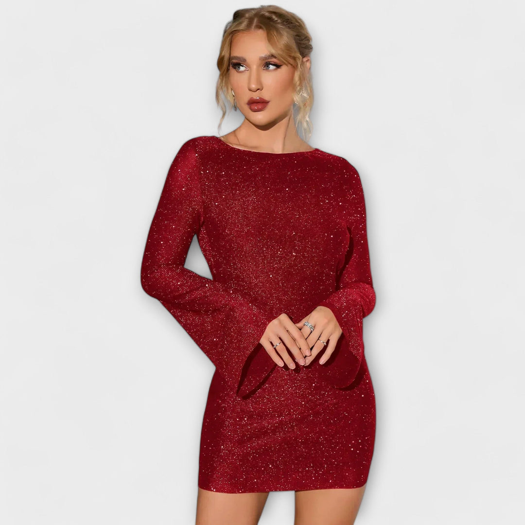 Isla | Backless Sequin Dress
