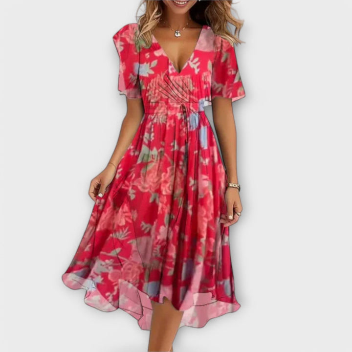 Hayley | Elegant V-Neck Dress