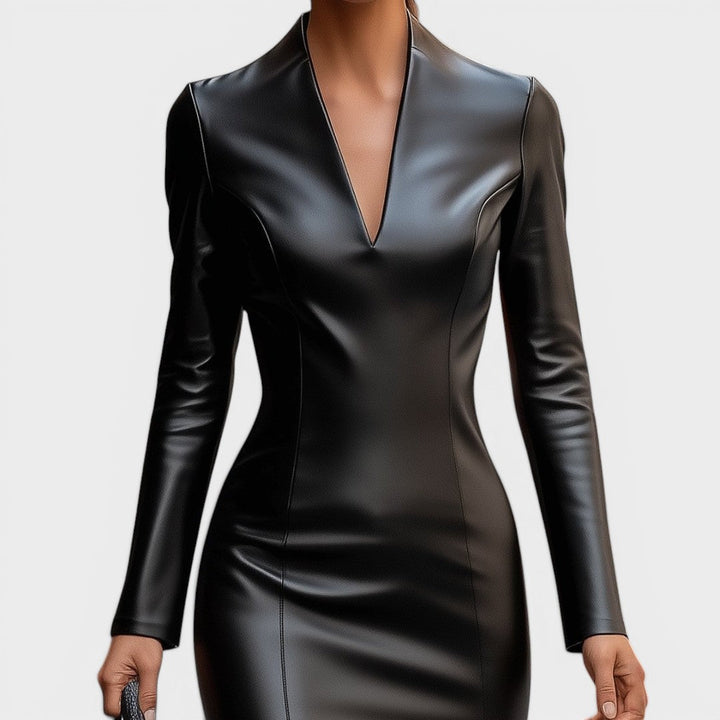 Annabelle | Elegant Leather Dress