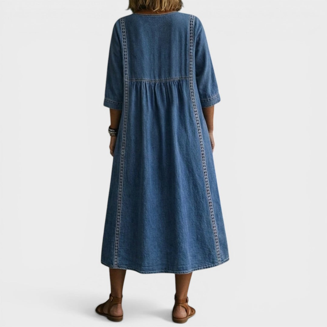 Millie | Elegant Denim Dress