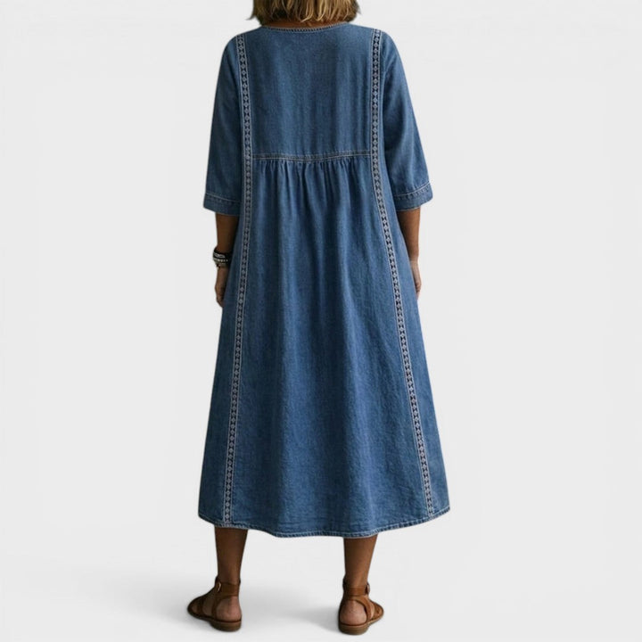 Millie | Elegant Denim Dress