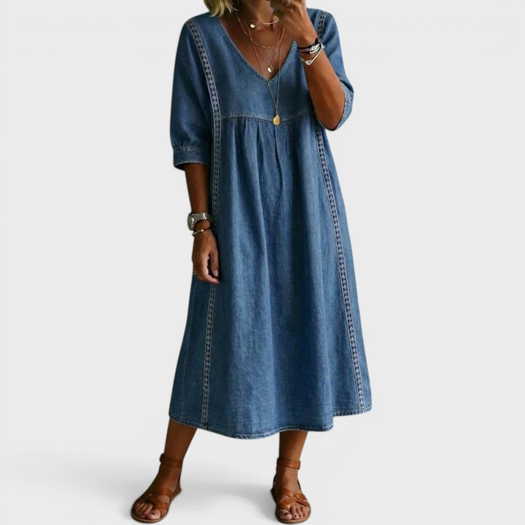 Millie | Elegant Denim Dress